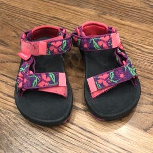Size US 9 (Toddler girls) Teva sandals